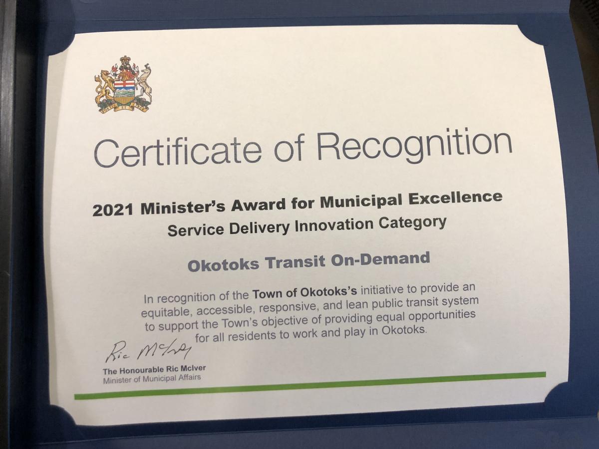 Minister's Award of Municipal Excellence